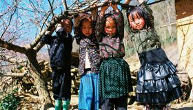 Local Children Playing in Laos